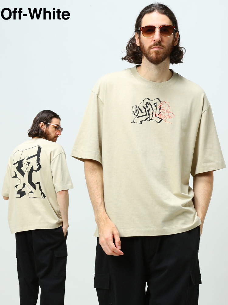 オフホワイト メンズ Tシャツ 半袖 OFF-WHITE ブランド トップス シャツ カットソー プリント プリントT 【サカゼン公式通販】