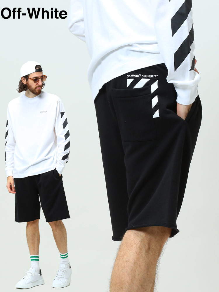 オフホワイト メンズ パンツ OFF-WHITE ブランド ハーフパンツショートパンツ スウェットパンツ ボトムス ショ【サカゼン公式通販】