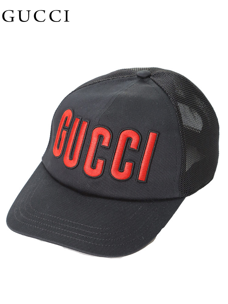 グッチ メンズ キャップ GUCCI ブランド 帽子 ベースボールキャップ GCパッチ ロゴ メッシュ ユニセックス レ【サカゼン公式通販】