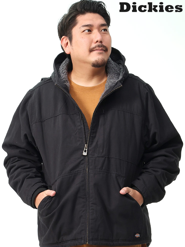 裏ボア フルジップ シェルパジャケット (Dickies) ディッキーズ 大きいサイズ メンズ | 大きいサイズの服【サカゼン公式通販】