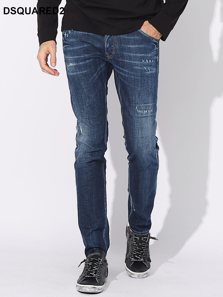 DSQUARED2 (ディースクエアード) ボタンフライ ジーンズ COOL GUY D2LB1264S30342 ブラ【サカゼン公式通販】