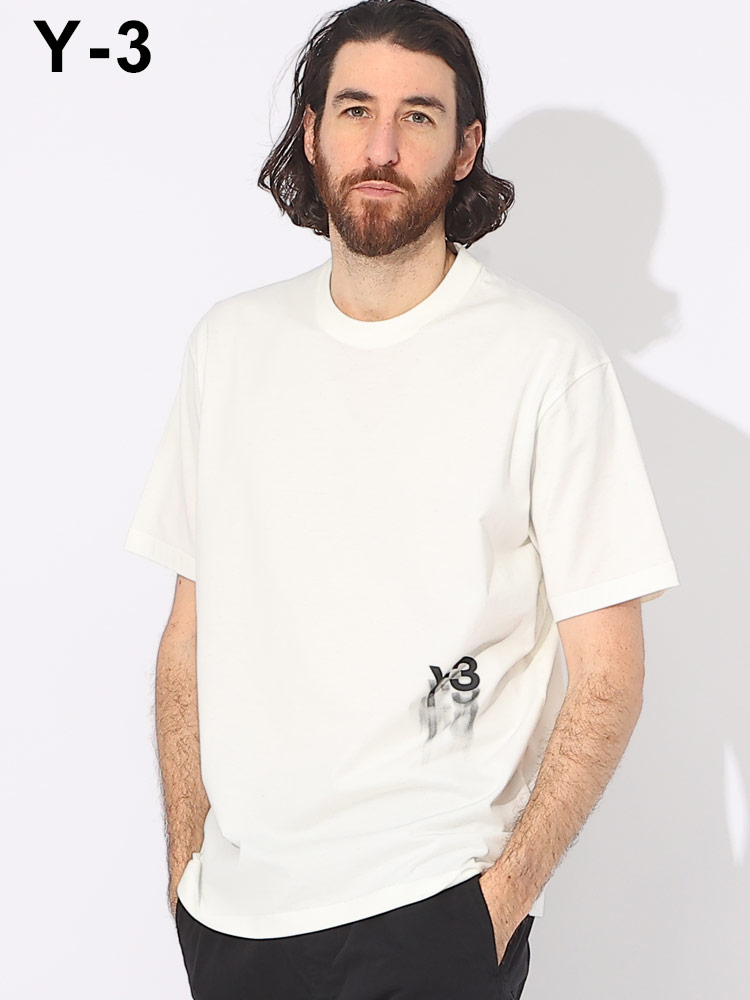 Y-3 (ワイスリー) Y-3グラフィックロゴ クルーネック 半袖 Tシャツ GFX SS TEE Y3IZ3123 ブ【サカゼン公式通販】