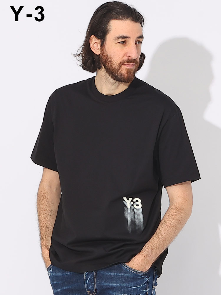 Y-3 (ワイスリー) Y-3グラフィックロゴ クルーネック 半袖 Tシャツ GFX SS TEE Y3IZ3124 ブ【サカゼン公式通販】