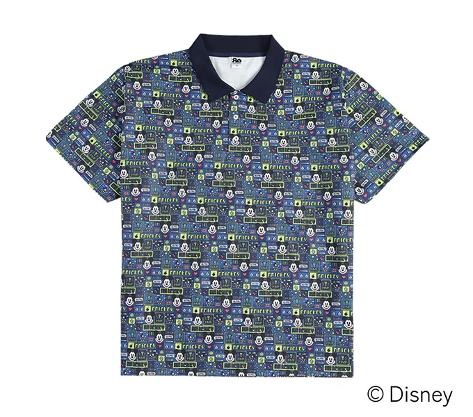 ミッキーマウス デザインポロシャツ