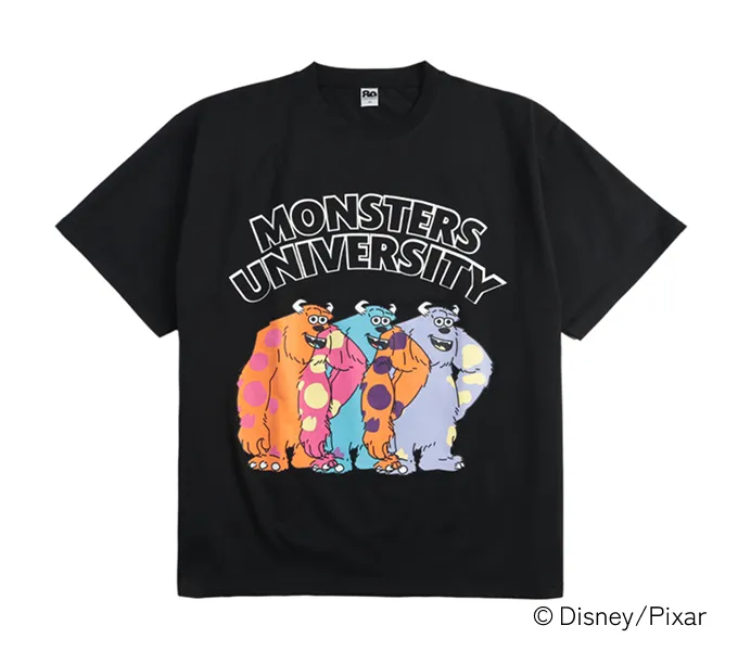 モンスターズ・ユニバーシティ サリーアートTシャツ ブラック
