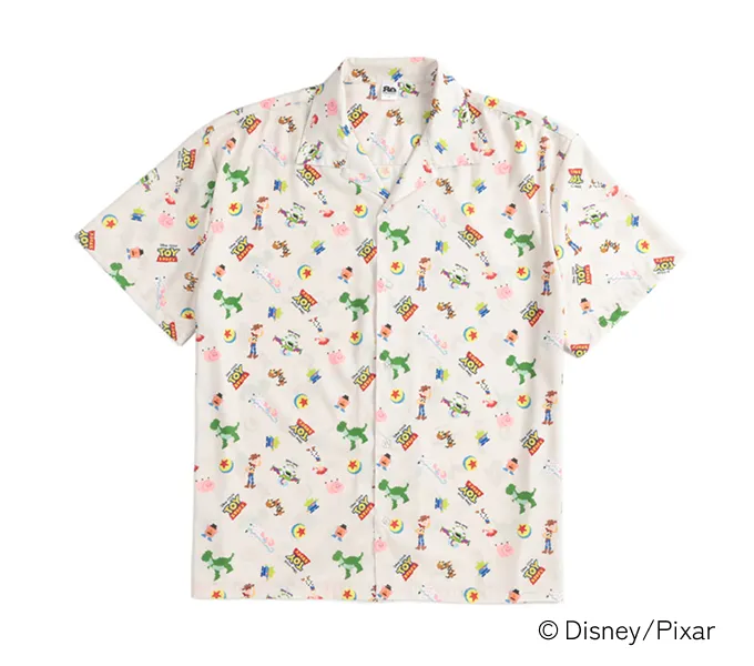 トイ・ストーリー キャラクター総柄半袖シャツ