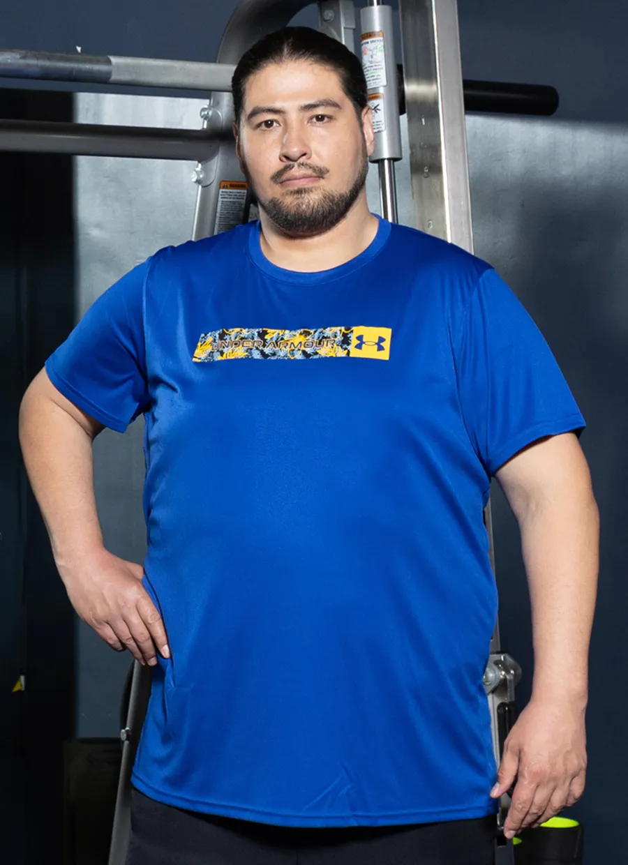 UA TECH BOTANICAL SS TEE 着用イメージ