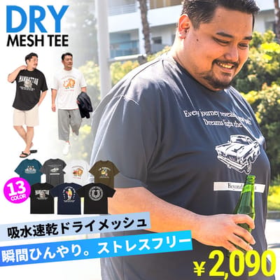 大人気「DRYメッシュTシャツ」に新デザイン追加！