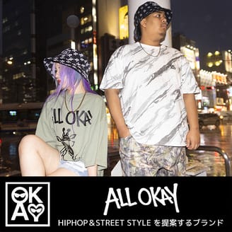★2026夏新作★HIPHOP＆STREETスタイルを提案「ALL OKAY」