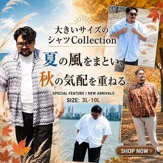 大きいサイズのバリエーション豊かなシャツを紹介