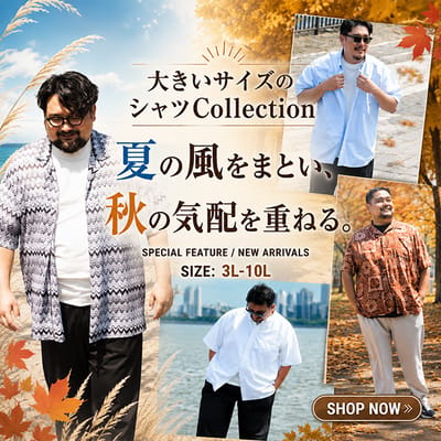 大きいサイズのバリエーション豊かなシャツを紹介
