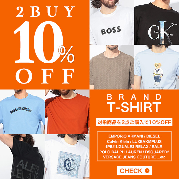 Tシャツ2BUY10％OFF