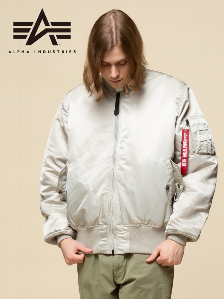 ALPHA INDUSTRIES INC (アルファインダストリーズ) フルジップ 中綿 ジャケット MA-1 CORESPEC