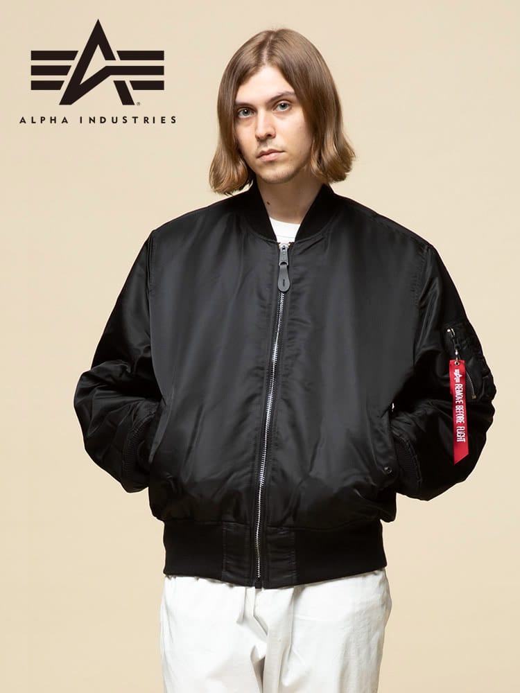 ALPHA INDUSTRIES INC (アルファインダストリーズ) フルジップ 中綿 ジャケット MA-1 CORESPEC