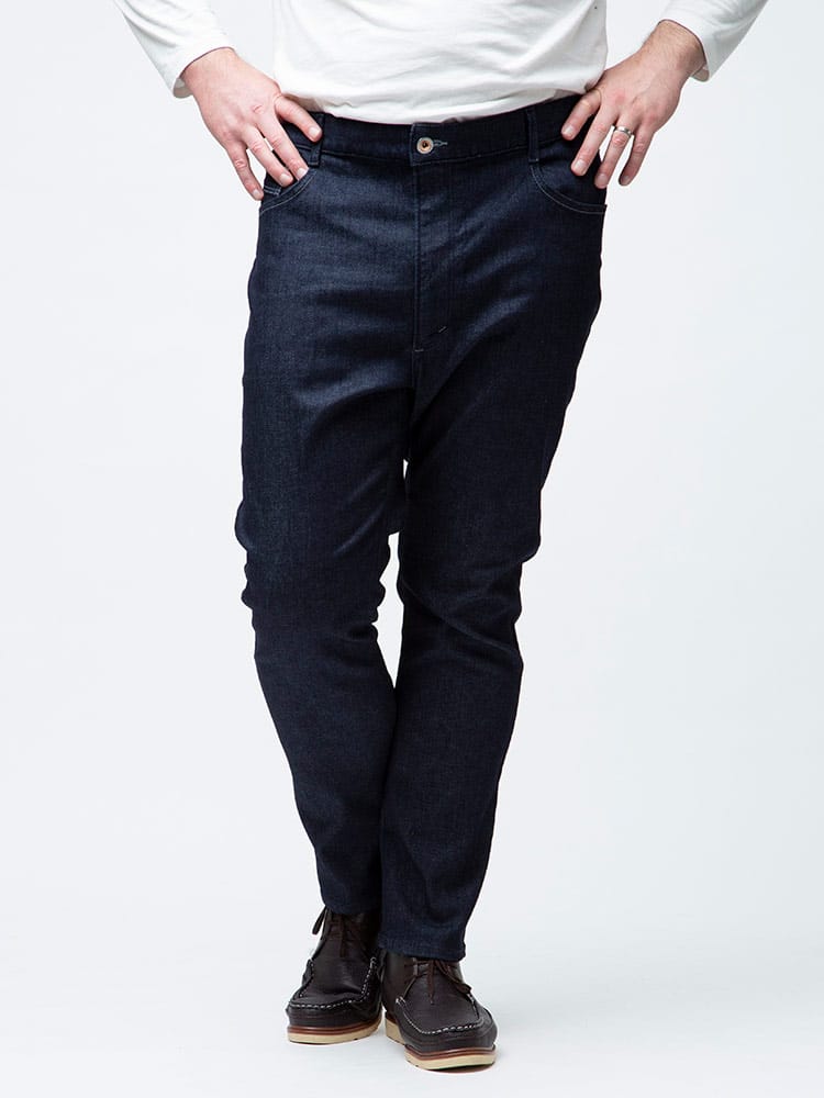 大きいサイズ メンズ EDWIN (エドウィン) JERSEYS ストレッチ ジップフライ レギュラー ストレート ジーンズ ONEWASH