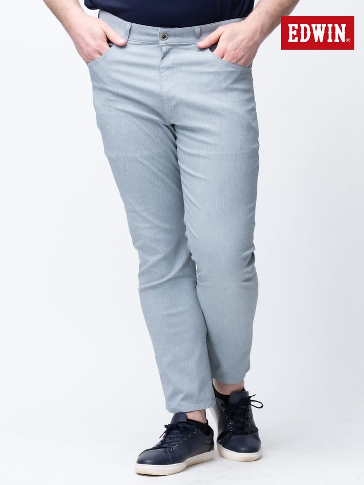 大きいサイズ メンズ EDWIN (エドウィン) JERSEYS COOL ストレッチ ジップフライ ジーンズ レギュラー ストレート