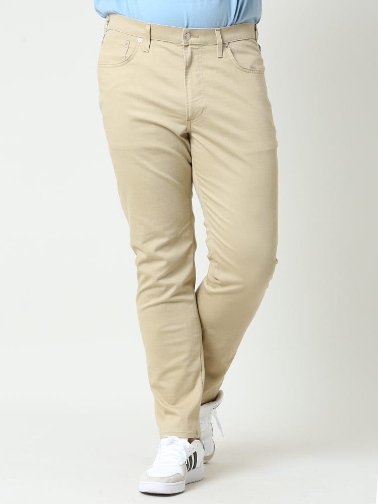 大きいサイズ メンズ EDWIN (エドウィン) 麻混 ストレート パンツ 403 COOL FLEX 38-44