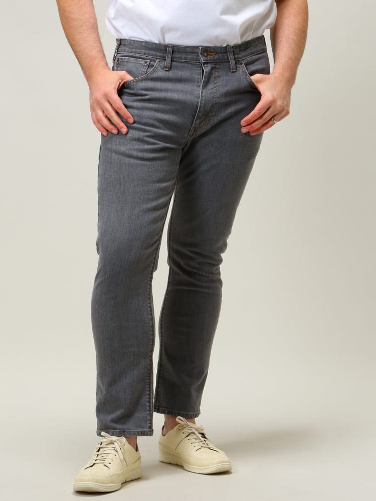 大きいサイズ メンズ EDWIN (エドウィン) 503 レギュラー ストレート ジップフライ ジーンズ BLACK USED 38-46