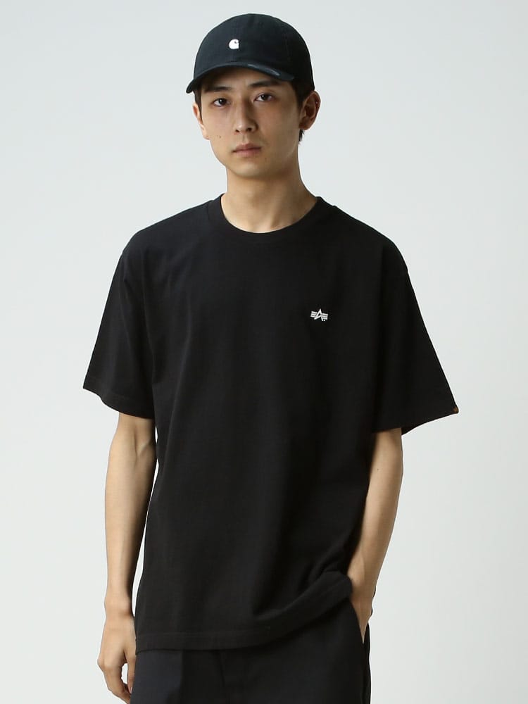 ALPHA INDUSTRIES INC (アルファインダストリーズ) バックBOXロゴ クルーネック 半袖 Tシャツ BANDANA