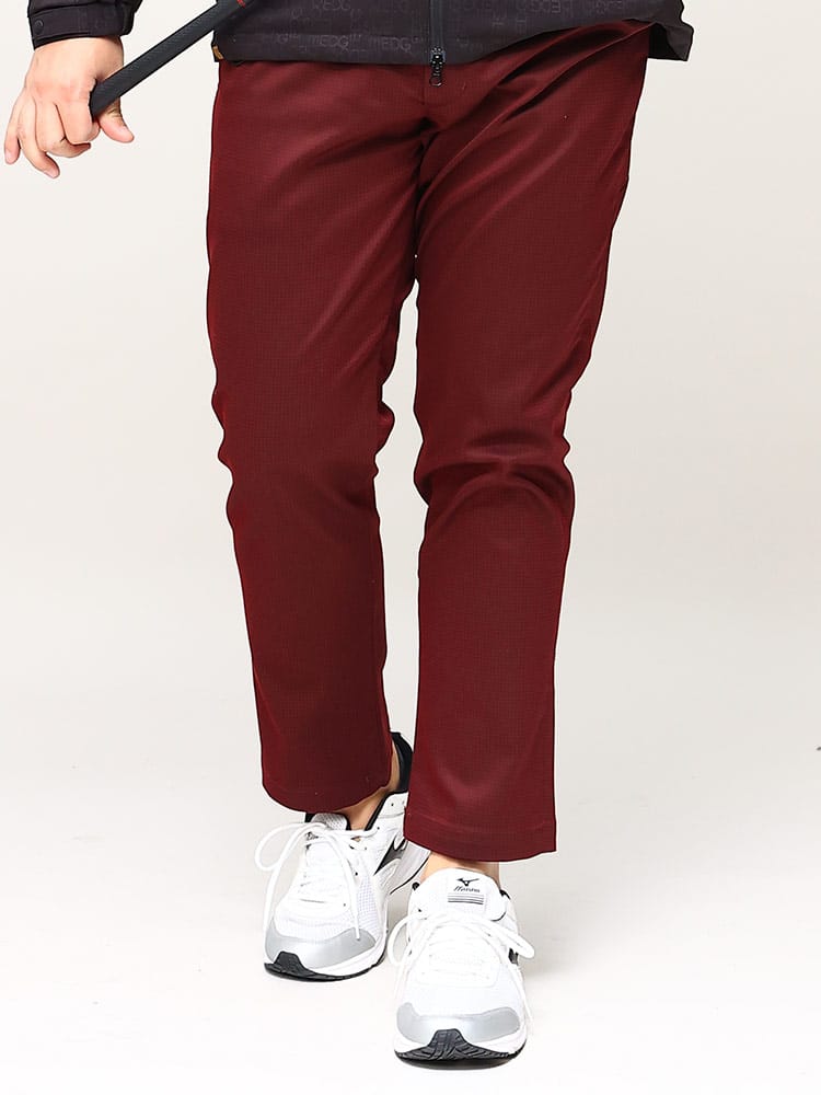 大きいサイズ メンズ EDWIN GOLF (エドウィン ゴルフ) ストレッチ 総柄 ゴルフ テーパードパンツ