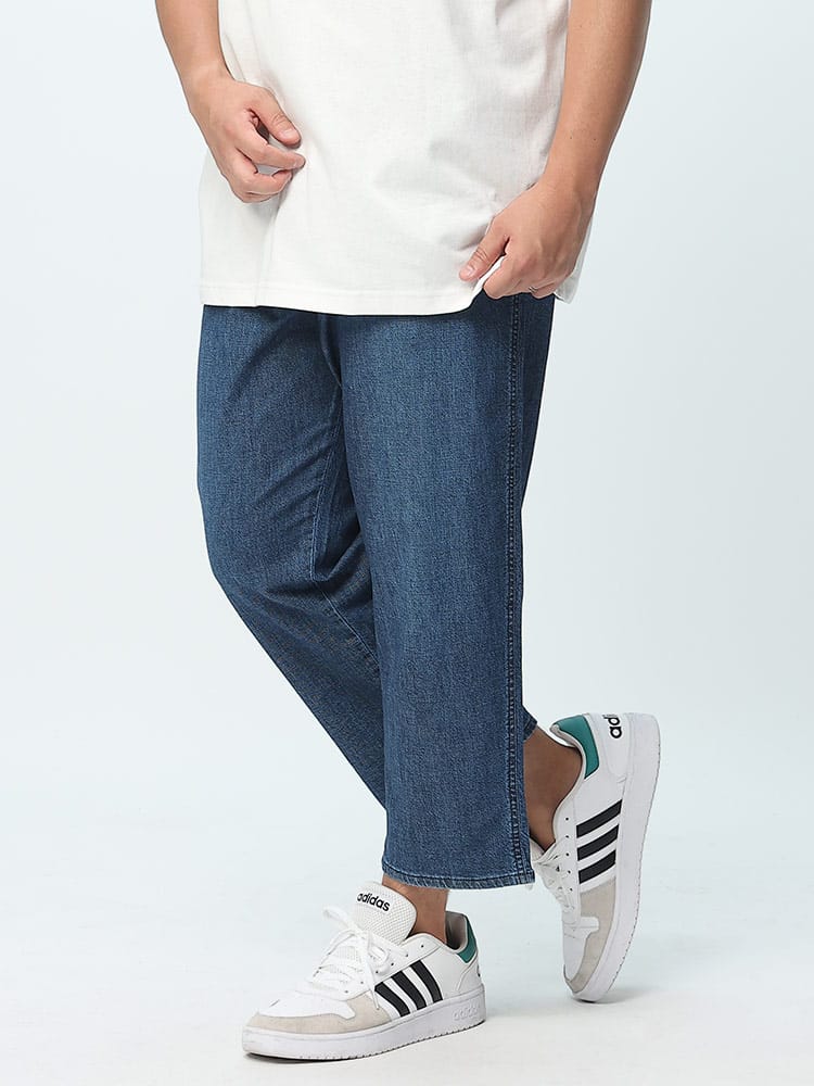 大きいサイズ メンズ Lee (リー) ストレッチ ウエストコード イージー ベイカーパンツ