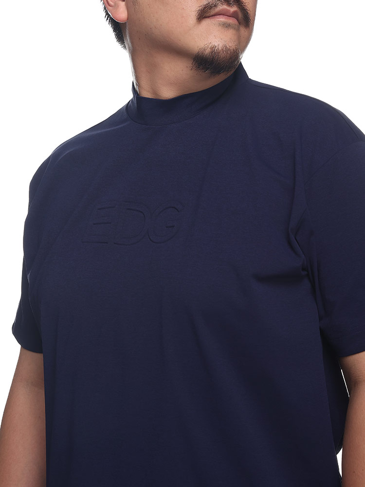 EDWIN GOLF エンボスロゴ モックネック 半袖 Tシャツ (EDWIN