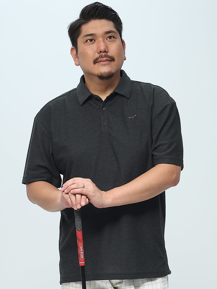 EDWIN GOLF ワンポイント 半袖 ポロシャツ (EDWIN) エドウィン 大きいサイズ メンズ