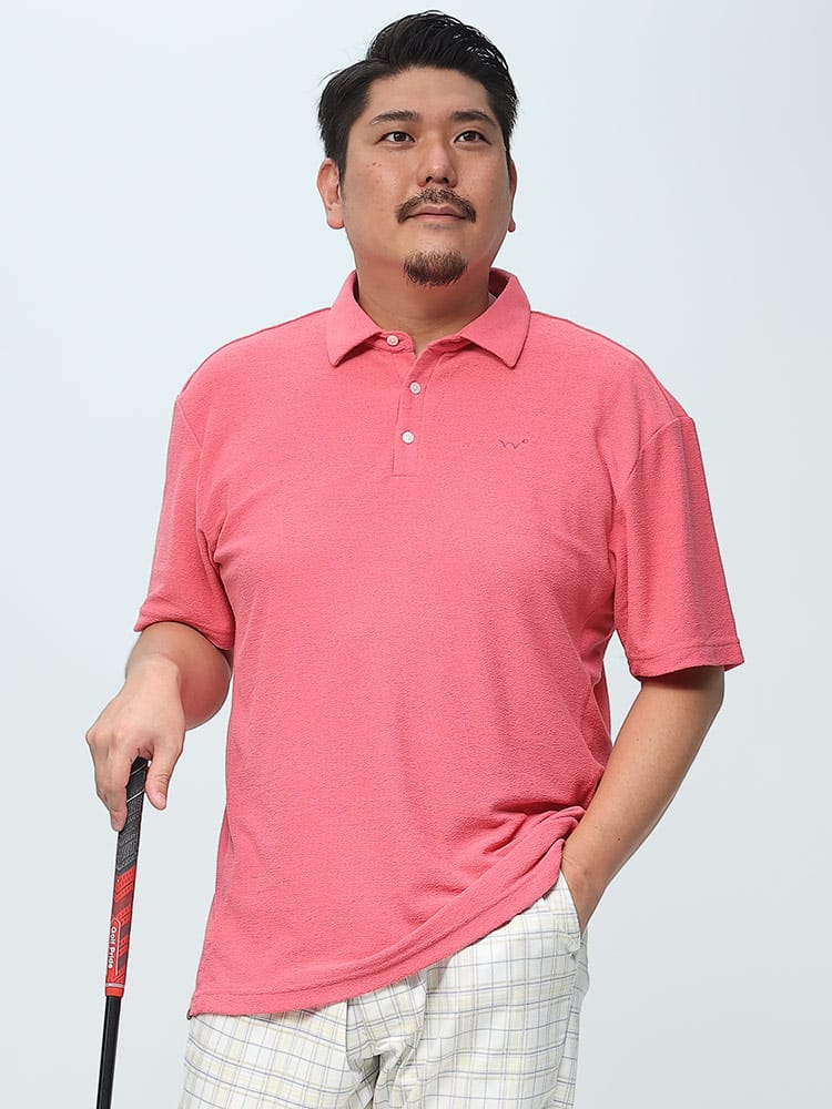 EDWIN GOLF ワンポイント 半袖 ポロシャツ (EDWIN) エドウィン 大きいサイズ メンズ