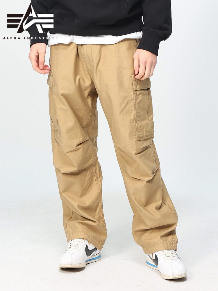 ALPHA INDUSTRIES INC (アルファインダストリーズ) ワイド カーゴパンツ B.D.U CARGO PANTS