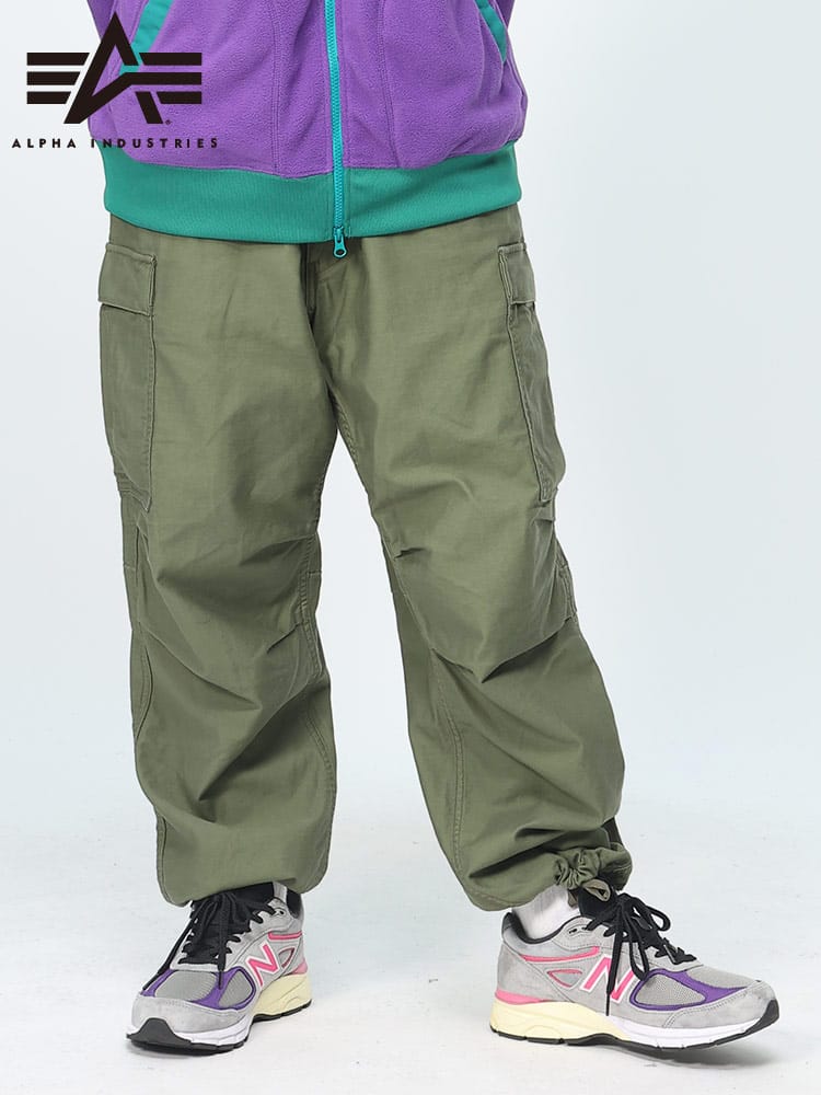 ALPHA INDUSTRIES INC (アルファインダストリーズ) ワイド カーゴパンツ B.D.U CARGO PANTS