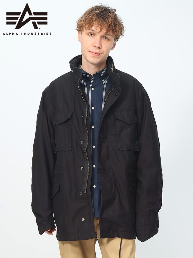 ALPHA INDUSTRIES INC (アルファインダストリーズ) ライナー付き フルジップ ジャケット M65 FIELDJACKET WITH LINER
