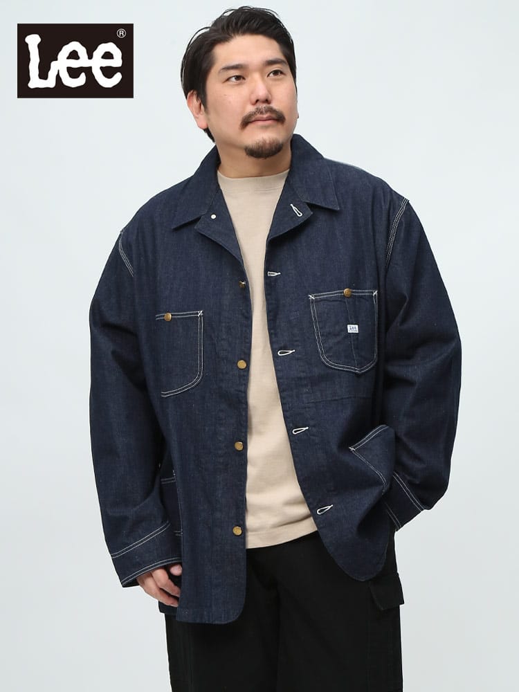 Lee リー カバーオール ワークジャケット デニム ロコジャケット DUNGAREES LOCO JACKET LT0659-800 大きいサイズ メンズ ブランド
