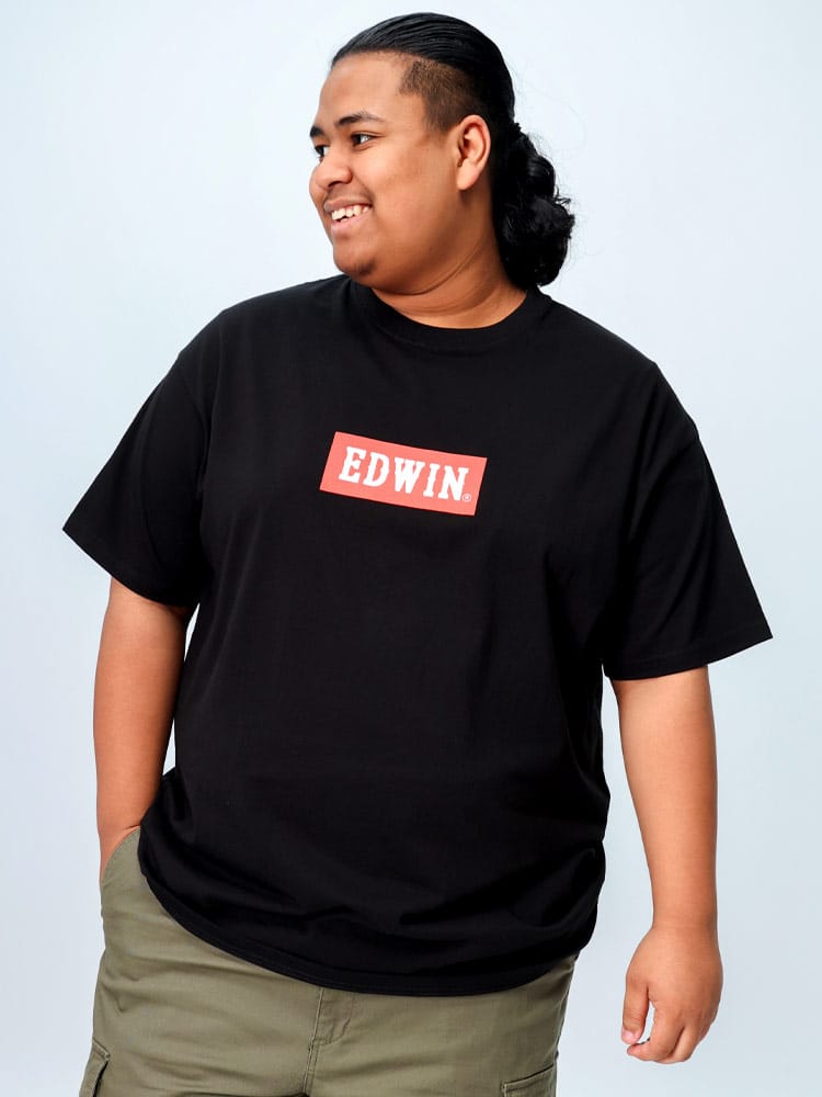 半袖 Tシャツ BOXロゴプリント クルーネック トップス クルー 大きいサイズ メンズ