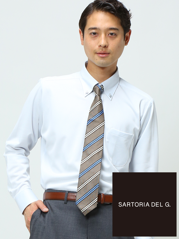 SARTORIA DEL G (サルトリアデルジー) 形態安定 ボタンダウン ニット