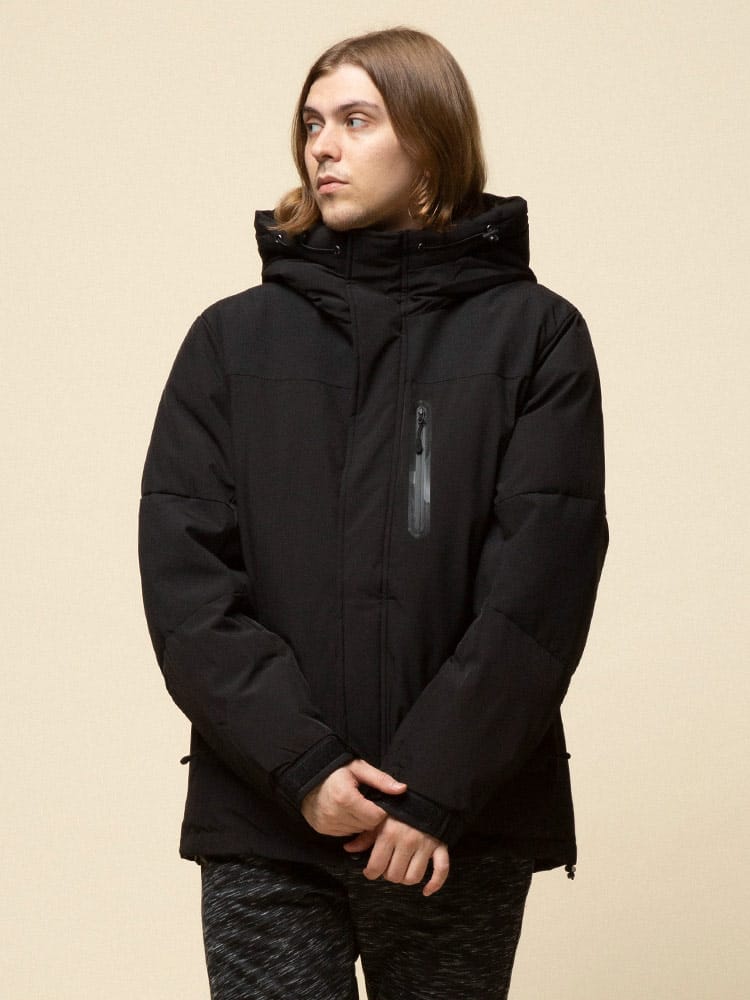 SUGGESTION (サジェスション) ストレッチ 撥水 切り替え フード フルジップ 中綿 ジャケット