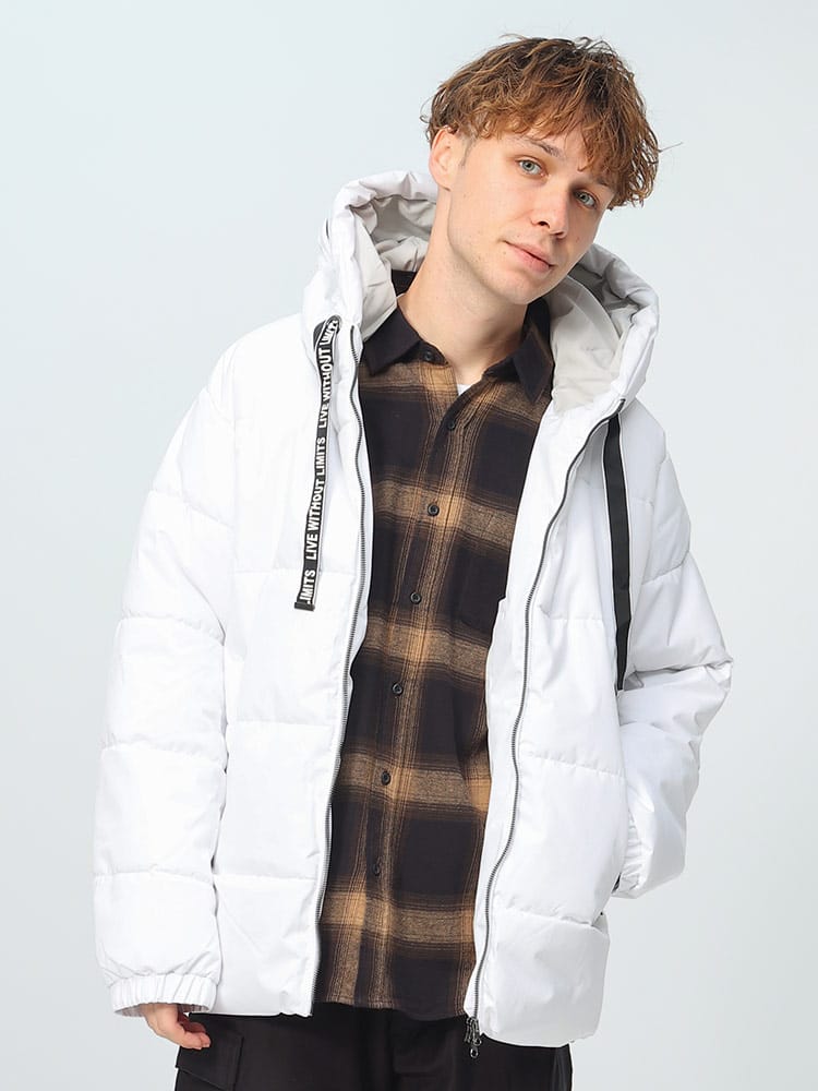 SUGGESTION (サジェッション) 撥水 フードロゴ フルジップ 中綿 ジャケット