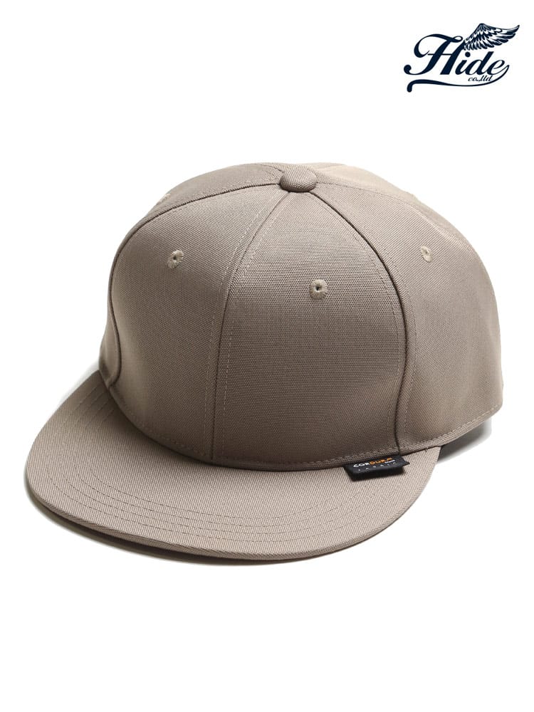 大きいサイズ メンズ HIDE TRADING (ヒデトレーディング) コーデュラ 無地 スナップバック キャップ