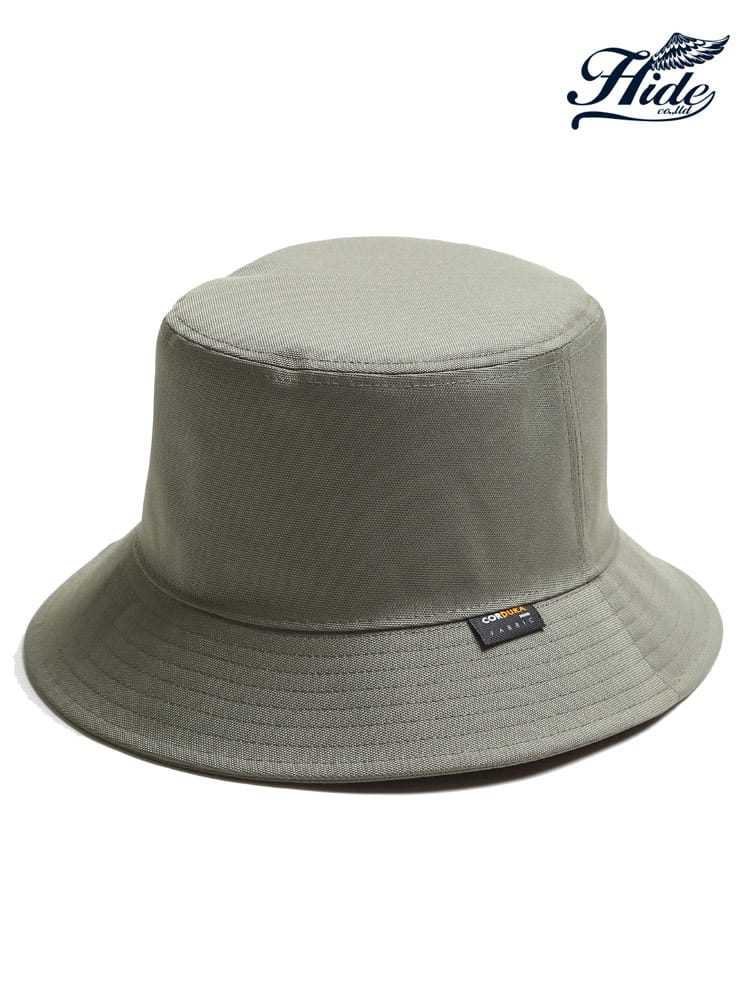 大きいサイズ メンズ HIDE TRADING (ヒデトレーディング) コーデュラ 無地 バケットハット