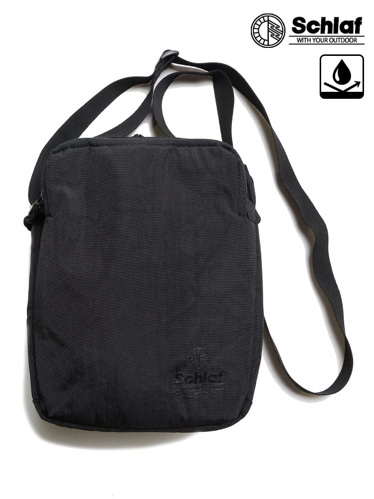 大きいサイズ メンズ Schlaf (シュラフ) 撥水 ムラ染め スクエア ショルダーポーチ