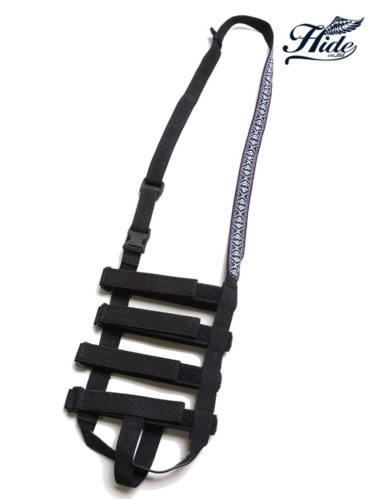 大きいサイズ メンズ HIDE TRADING (ヒデトレーディング) チロリアン テープ マジックテープ ボトルホルダー