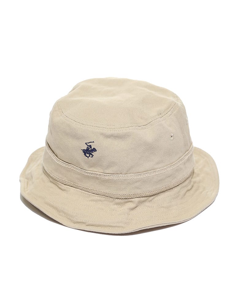BEVERLY HILLS POLO CLUB (ビバリーヒルズポロクラブ) ツイル ワンポイント バケットハット