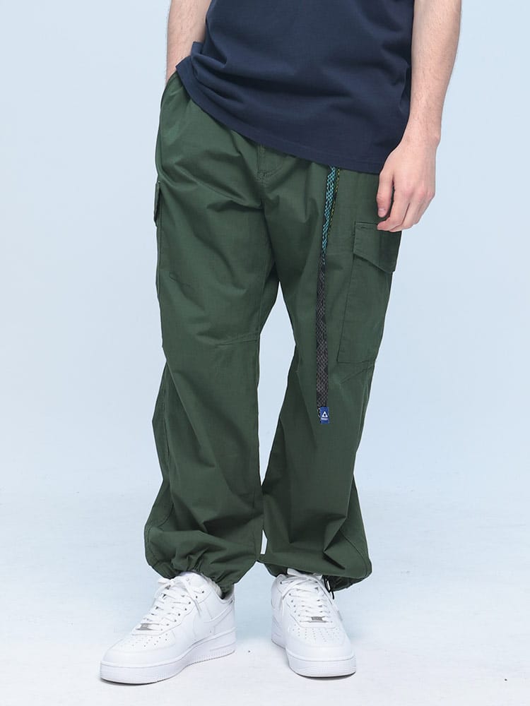 GERRY (ジェリー) ストレッチ 紫外線カット シャンブレー＆ポプリン アクティブ カーゴパンツ