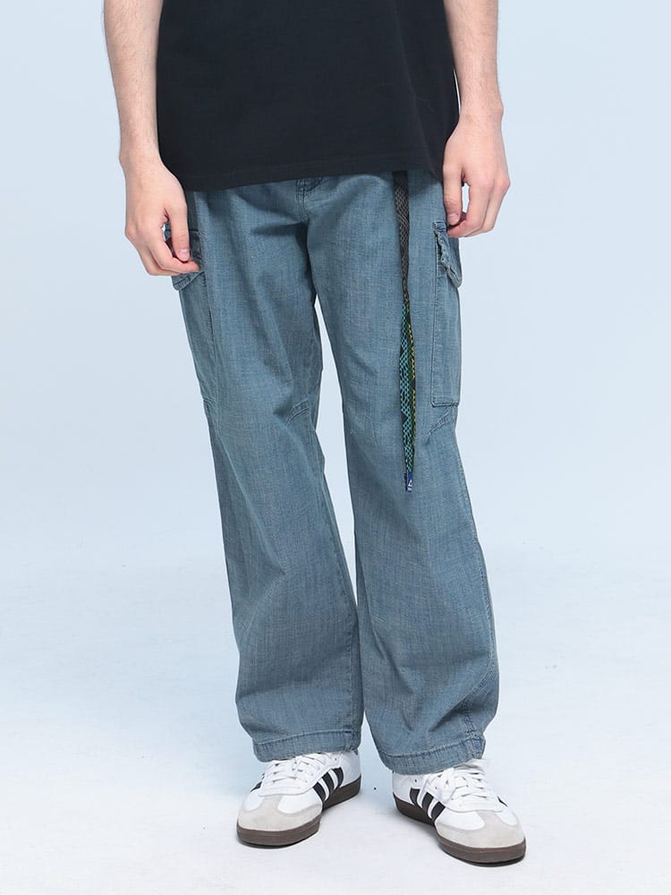 GERRY (ジェリー) ストレッチ 紫外線カット シャンブレー＆ポプリン アクティブ カーゴパンツ