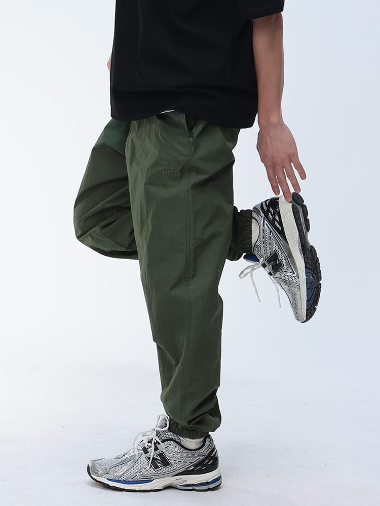 GERRY (ジェリー) 接触冷感 紫外線カット ナイロンワッシャー アクティブ ジョガーパンツ 079170