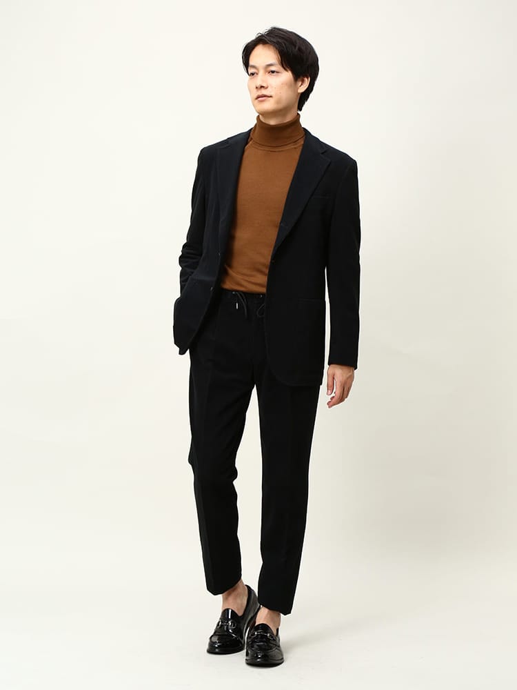 SARTORIA DEL GROSSO サルトリアデルグロッソ ストレッチ コーデュロイ シングル ジャケット パンツ セットアップ