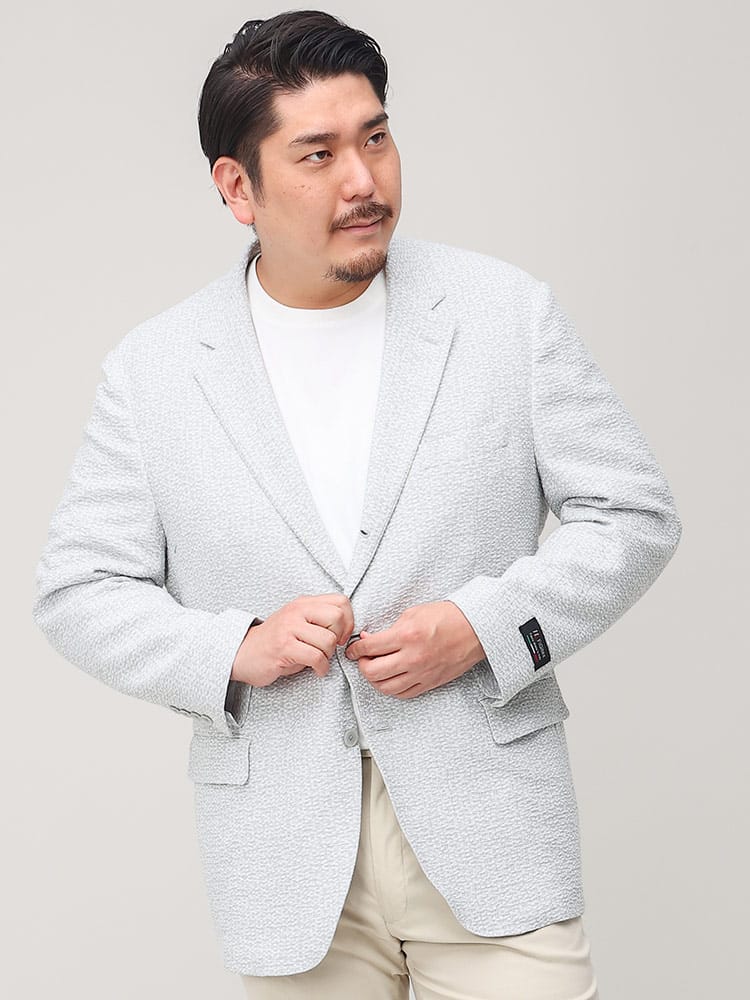 スーツ・ジャケット・コート2着目半額対象商品 大きいサイズ メンズ B＆T CLUB ビーアンドティークラブ 制菌 シングル 段返り3ツ釦 ジャケット