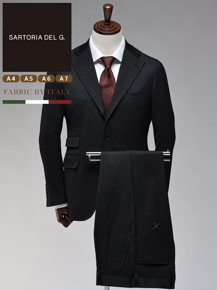 スーツ・ジャケット・コート2着目半額対象商品 スーツ FABRIC BY ITALY ウール シングル 3ツ釦 3ポケット ツータックスラックス イタリア製ウール メンズ ビジネス 紳士