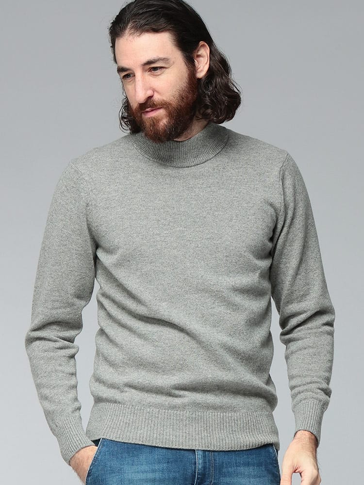 GIM (ジム) カシミヤ100％ 日本製 モックネック ニット GIM25502039 メンズ