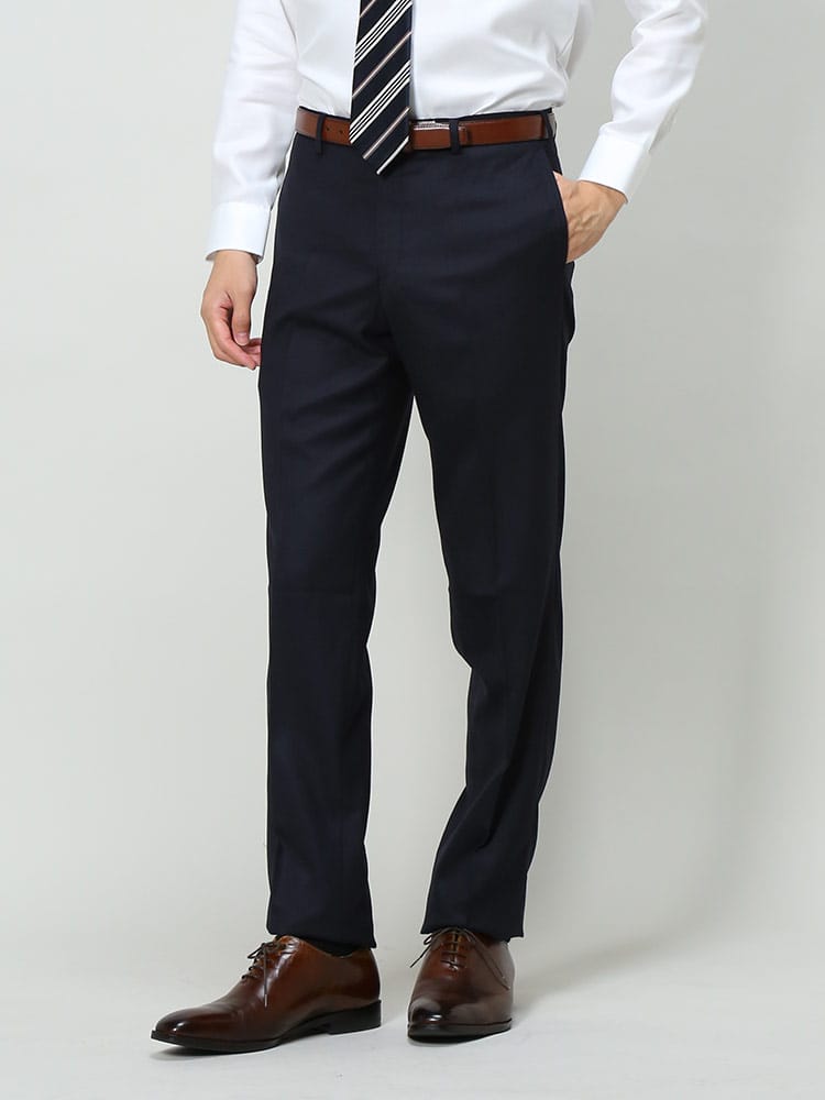 スラックス2本同時購入2200円引き対象商品 VITTORIO VENETO ヴィットリオヴェネト ノータックスラックス ビジネス 紳士 春夏 秋冬 オールシーズン対応 ウォッシャブル 洗える