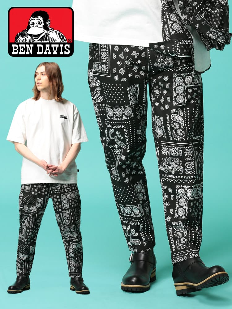 BEN DAVIS (ベンデイビス) 無地＆柄 ジップフライ ワークパンツ ACTIVE WORKERS PANTS